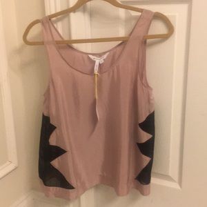 BCBG Generation tank top with mesh side
